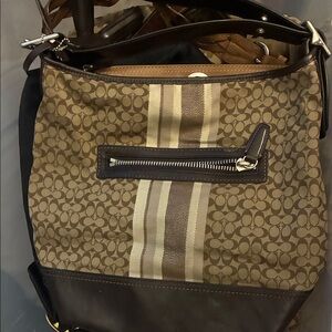 Stylish Brown Patterned Men's Bag